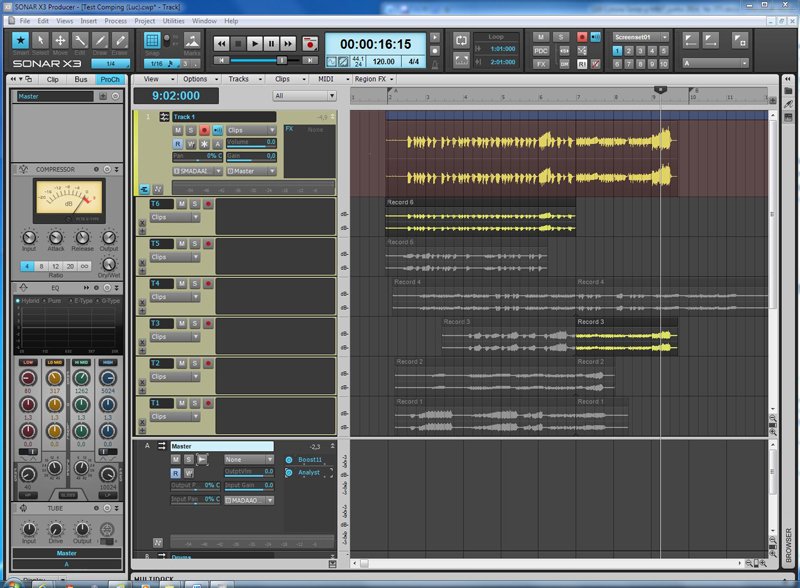 Painel do Take Lanes do Sonar
