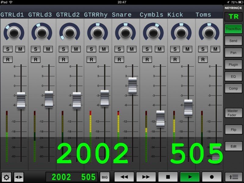 Painel do V-Control com o Sonar