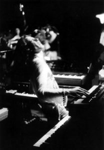 Luciano Alves tocando teclados - show Mutantes